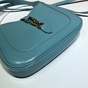 GUCCI MINI Jackie 1961 Shoulder Bag Leather Blue 637091 19 x 13 x 3 cm - 5