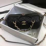 CHANEL EXTRA MINI Bowling Bag In Black AS1899 16 x 22 x 12 cm - 1