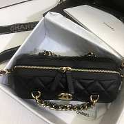 CHANEL EXTRA MINI Bowling Bag In Black AS1899 16 x 22 x 12 cm - 4