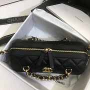 CHANEL EXTRA MINI Bowling Bag In Black AS1899 16 x 22 x 12 cm - 6