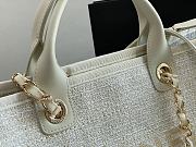 CHANEL Deauville Tote Bag White 38 cm - 2
