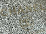 CHANEL Deauville Tote Bag White 38 cm - 3