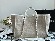 CHANEL Deauville Tote Bag Grey 38 cm - 4
