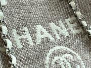 CHANEL Deauville Tote Bag Grey 38 cm - 3