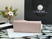 CHANEL Deauville Tote Bag Pink 28 cm - 5
