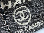 CHANEL Deauville Tote Bag Black 28 cm - 4