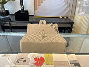 CHANEL Classic Double Flap Bag Lambskin Beige A01112 25.5 cm - 6