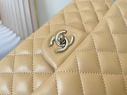 CHANEL Classic Double Flap Bag Lambskin Beige A01112 25.5 cm - 2