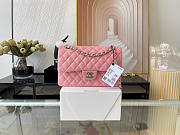 CHANEL Classic Double Flap Bag Lambskin Light Pink A01112 25.5 cm - 1