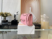 CHANEL Classic Double Flap Bag Lambskin Light Pink A01112 25.5 cm - 4