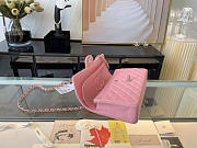 CHANEL Classic Double Flap Bag Lambskin Light Pink A01112 25.5 cm - 2