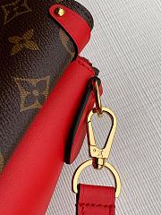 LOUIS VUITTON SOUFFLOT BB Monogram Canvas And Leather Cherry Red M44818 29 × 19 × 10 cm - 4