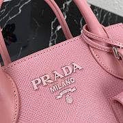 PRADA Saffiano Leather Monochrome Bag Pink 1BA269 22 x 16.5 x 11.5 cm - 6