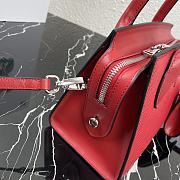 PRADA Saffiano Leather Monochrome Bag Fiery Red 1BA269 22 x 16.5 x 11.5 cm - 6