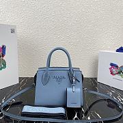 PRADA Saffiano Leather Monochrome Bag Astral Blue 1BA269 22 x 16.5 x 11.5 cm - 1