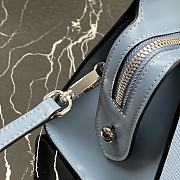 PRADA Saffiano Leather Monochrome Bag Astral Blue 1BA269 22 x 16.5 x 11.5 cm - 5