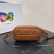 PRADA MINI Spectrum Quilted Nappa Leather Brown 1DH046 10 x 19  x 5.5 cm - 3