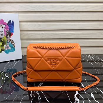 PRADA SMALL Spectrum Nappa Leather Bag Orange 1BD233 23 x 17 x 8 cm