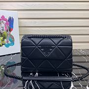 PRADA SMALL Spectrum Nappa Leather Bag Black 1BD233 23 x 17 x 8 cm - 1