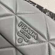 PRADA SMALL Spectrum Nappa Leather Bag Grey 1BD233 23 x 17 x 8 cm - 6