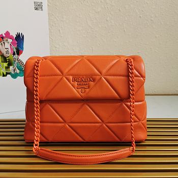 PRADA Large Nappa Leather Prada Spectrum Bag Orange 1BD231 27 × 18.5 × 9 cm