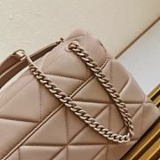 PRADA Large Nappa Leather Prada Spectrum Bag Beige 1BD231 27 × 18.5 × 9 cm - 3