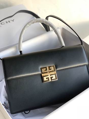 GIVENCHY Maroquinerie Leather Bag Black 29 x 19 x 10 cm 