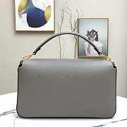 FENDI LARGE 1997 BAGUETTE Leather Grey 33 x 18 x 5.5 cm  - 6