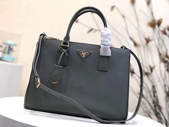 PRADA LARGE Galleria Saffiano Leather Bag State Gray 1BA274 32 × 24 × 14 cm
