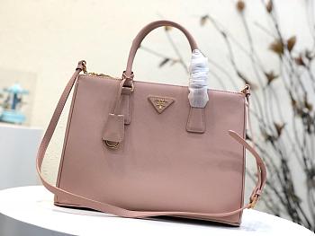 PRADA LARGE Galleria Saffiano Leather Bag Powder Pink 1BA274 32 × 24 × 14 cm