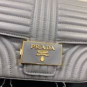 PRADA Diagramme Shoulder Bag Grey 1BD227 20.5 x 14 x 5 cm - 4