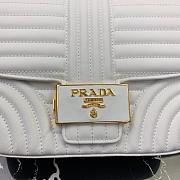 PRADA Diagramme Shoulder Bag White 1BD227 20.5 x 14 x 5 cm - 4