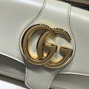 GUCCI SMALL Arli Shoulder Bag Leather White 550129 25 x 16 x 5.5 cm - 3