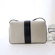 GUCCI SMALL Arli Shoulder Bag Leather Black And White 550129 25 x 16 x 5.5 cm - 6
