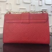 LOUIS VUITTON Saint Sulpice Bag Monogram Empreinte Leather Red M43393 25 x 16.5 x 9 cm - 3