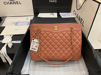 CHANEL LARGE Coco Vintage Timeless Tote Bag Leather Brick A57030 35 x 11 x 27 cm