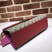 GUCCI MEDIUM Padlock GG Supreme Shoulder Bag Pink Leather Top 409486 30 x 19 x 10 cm - 5