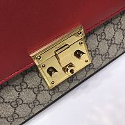 GUCCI MEDIUM Padlock GG Supreme Shoulder Bag Pink Leather Top 409486 30 x 19 x 10 cm - 4