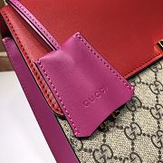 GUCCI MEDIUM Padlock GG Supreme Shoulder Bag Pink Leather Top 409486 30 x 19 x 10 cm - 2