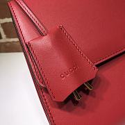 GUCCI MEDIUM Padlock Shoulder Bag Leather Red 409486 30 x 19 x 10 cm - 4