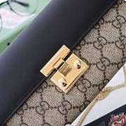 GUCCI Padlock Continental Wallet Ebony GG Supreme Canvas Black Leather Top ‎453506 19 x 10 x 3.5 cm - 4