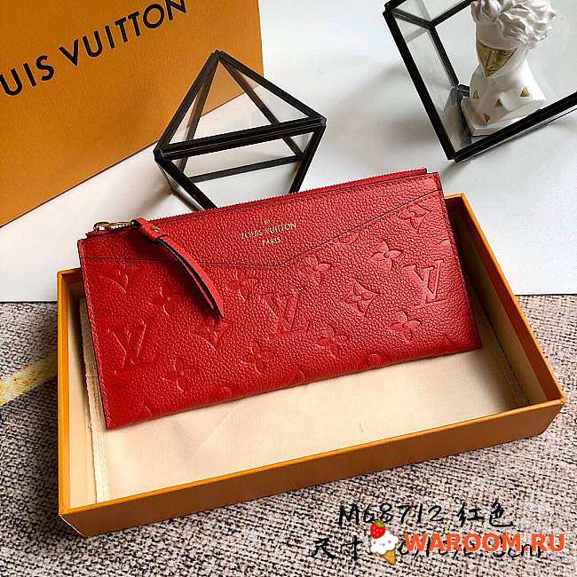 LOUIS VUITTON Pochette Mélanie BB Red M68712 20 x 10 x 0.3 cm - 1