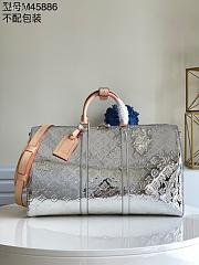 LOUIS VUITTON KEEPALL BANDOULIÈRE 50 Monogram Mirror Canvas M45886 50 x 29 x 23 cm - 3