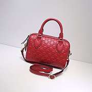 GUCCI MINI Joy Signature Leather Red 475842 22 x 15 x 12 cm - 1
