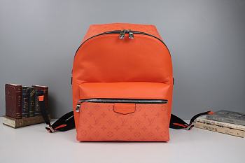 LOUIS VUITTON DISCOVERY BACKPACK PM Monogram Canvas And Taiga Leather Orange M30230 37 x 40 x 20 cm