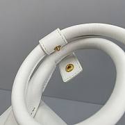 JACQUEMUS SMALL Le Chiquito Leather White 213BA02 18 x 15.5 x 8 cm - 3
