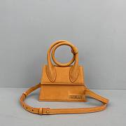JACQUEMUS SMALL Le Chiquito Leather Brown 213BA02 18 x 15.5 x 8 cm - 4