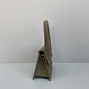 JACQUEMUS SMALL Le Average Chiquito Crocodile Leather Dark Green 213BA02 18 x 15.5 x 8 cm - 6