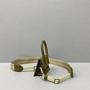 JACQUEMUS LE CHIQUITO Mini Leather Bag Dark Green 213BA01 12 x 8 x 5 cm - 4