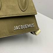 JACQUEMUS LE CHIQUITO Mini Leather Bag Dark Green 213BA01 12 x 8 x 5 cm - 3